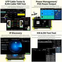 Testeur de caméra CCTV Rsrteng E68 5,5 pouces, câble de caméra IP 4K, TVI, CVI, AHD, SDI, OPM, VFL, POE, outils réseau WiFi, traceur de câbles
