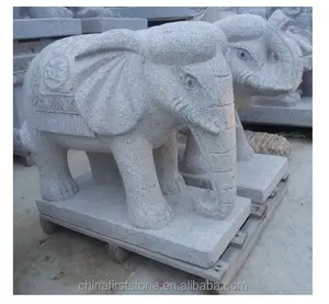 หินแกรนิตรูปปั้นช้างอินเดียตกแต่งสวนกลางแจ้ง