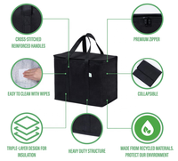 Sac isotherme réutilisable en PP non-tissé imprimé de logo personnalisé livraison de vin de déjeuner portable écologique pour les pique-niques en plein air
