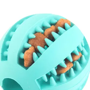 Durable Hard Rubber Toothbrush Rolling Training Watermelon Pet Molar Eco Dog Ball Pet Treat Ball Toy Balls