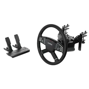 Moza Racing Wheel Trucking Bundle Set Includes R5 Base Tsw Sr-p Lite Dual Pedals <b>Table</b> <b>Clamp</b> with Game Steering Moza Trucking - Product Image 1