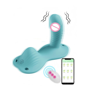 ऐप और रिमोट कंट्रोल प्रविष्टि डिल्डो महिला सेक्स खिलौने 9 कंपन वयस्क खिलौने सेक्स मशीन ट्रिपल उत्तेजना के लिए सेक्स मशीन - Product Image 2