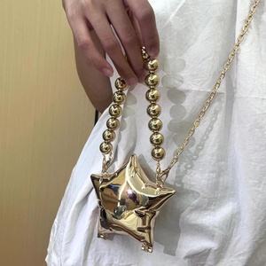 Borsa Clutch in Acrilico 2026 per Donne, Borsetta da Sera Metallizzata Glitterata, Tracolla a Catena, Borsa <span class=keywords><strong>Chic</strong></span> con Manico in Perle, Mini Borsa per Rossetto - Product Image 5