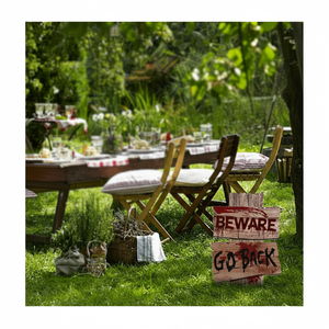 Letrero de jardín de metal divertido Letreros de jardín de hierro Diseño personalizado Lata de metal Venta al por mayor Barato de aviso de proveedor indio Dirección del pene - Product Image 1