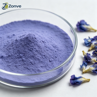 Poudre de fleur de pois papillon bleu pur de qualité alimentaire et cosmétique pour boissons changeantes de couleur et masques de soin
