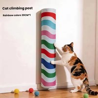 Poteau d'escalade mural pour chat, poteau d'escalade vertical pour chat, plateforme de saut pour chat à domicile, poteau à gratter pour chat, accessoire pour animaux de compagnie