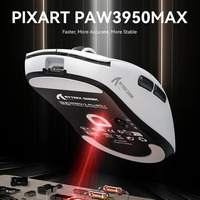 Ratón para Juegos ATTACK SHARK R6 Ultraligero de 39 g con Frecuencia de Sondeo de 8K, Revestimiento con Sensación de Hielo, PAW3950MAX 42000DPI, Ratón Trimodal