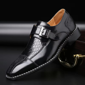 Chaussures habillées en cuir véritable faites à la main pour hommes - Oxfords régulateurs de température, respirantes et durables pour un confort tout au long de la journée - Product Image 2