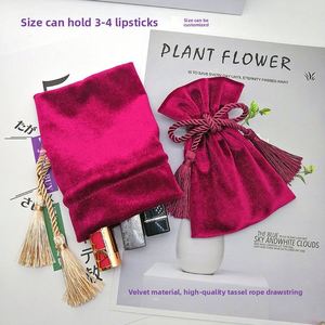 Velvet Customizable Screen Printed Drawstring Pouch European Style Wedding Candy Bag Party <b>Favors</b> <b>Box</b> Packaging Valentine's Bag - Product Image 3