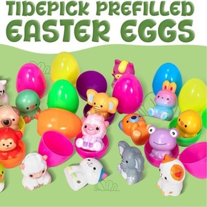 Easter Eggs Capsule Toy Set 24-Pack Plastic <b>Squishy</b> Blind Box For Kids Ages 2 4 Years Fidget Toys - Product Image 2