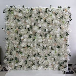 Guirlande de roses artificielles en soie blanches et roses pour décoration de mariage, fausse guirlande florale de table, suspension de plafond pour la Saint-Valentin - Product Image 2