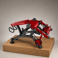 Machine à flexions de jambes indépendante, Appareil commercial de musculation assis pour les jambes, Mouvement séparé pour l'entraînement isolé des ischio-jambiers