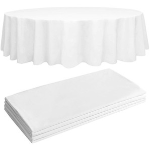 Round 84" <strong>Plastic</strong> <strong>Table</strong> Cover Party Wedding Plain Design <strong>Table</strong> <strong>Cloth</strong> Disposable Oil-proof <strong>Table</strong> <strong>Cloth</strong> - Product Image 4