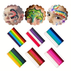 ชุดสีเพ้นท์หน้า 6 สี ชุดเพ้นท์ร่างกายสีรุ้งปลอดภัยปลอดสารพิษสำหรับเด็กผู้ใหญ่ฮาโลวีนปาร์ตี้คาร์นิวัลแต่งหน้า - Product Image 1