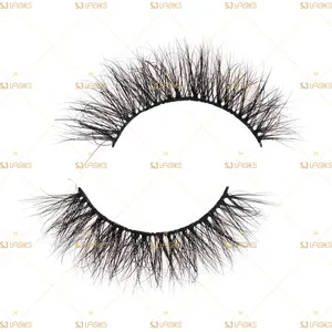 3D Natural Style Free Samples Handmade Mink Eyelashes False Eyelashes Real Mink Fur