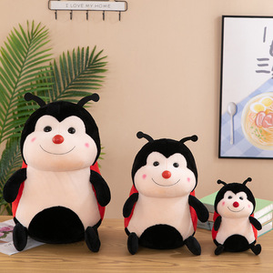 Divertido y Lindo Peluche de Mariquita de Dibujos Animados, Animales Salvajes de Peluche, Almohadas de Peluche, Insecto, Mariquita, Animales de Peluche - Product Image 4