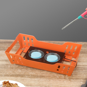 Fornello da Barbecue <span class=keywords><strong>antiaderente</strong></span> commerciale con spiedino caldo grigliato di agnello di pesce isolato piatti da forno a base di alcool solido - Product Image 3