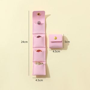 In Stock Portable Ultra-Migration Leather Jewelry <b>Roll</b> <b>Bag</b> Earrings Rings Studs Necklace Storage <b>Bag</b> Soft Portable Storage <b>Bag</b> - Product Image 6