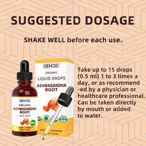 Private Label <span class=keywords><strong>Ashwagandha</strong></span> Wortel Vloeistof Druppels Voor Stress, Rust, Ontspanning En Stemming Supplement Voor Volwassenen - Product Image 4