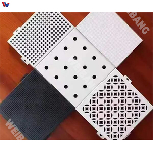 Panneau mural en aluminium perforé noir, façade extérieure hexagonale, revêtement de façade, décoration de bâtiment - Product Image 3