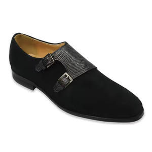 Chaussures Oxford bleues pour hommes avec augmentation de la taille luxueuse et discrète. Nouvelle doublure en cuir pour vêtements de mariage et de bureau. Design rétro fait main. - Product Image 5