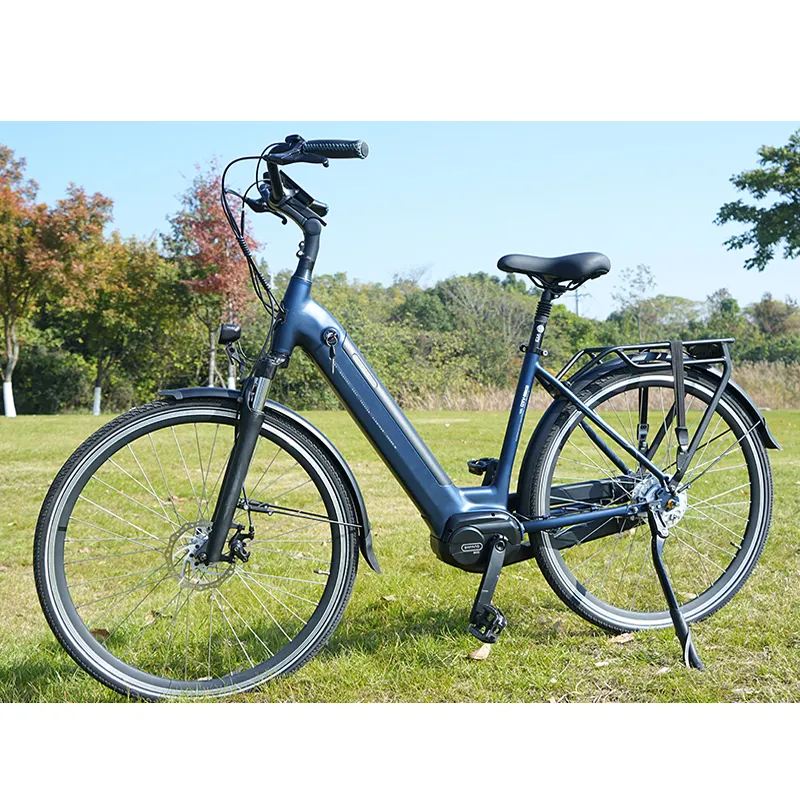 จักรยานเมืองกลางไดรฟ์ 350w สําหรับผู้หญิงจอแสดงผล LCD รถจักรยานไฟฟ้า