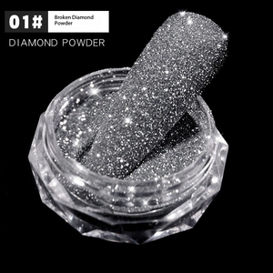 6 Color Diamond Powder Reflective Nail Pigment Mixed Glass Micro Glitter Holographic <b>Sequin</b> Sparkle Nail <b>Art</b> Decoration Set - Product Image 6