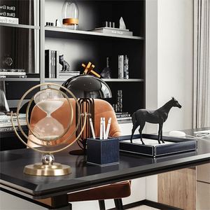 Sablier décoratif de luxe en métal pour la maison, 30 minutes, 3D, avec sable – Vente en gros - Product Image 6