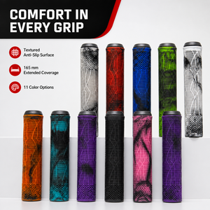 Poignées de guidon de vélo BMX antidérapantes en TPE de 165 mm, confortables et texturées, 11 couleurs, vente en gros - Product Image 1