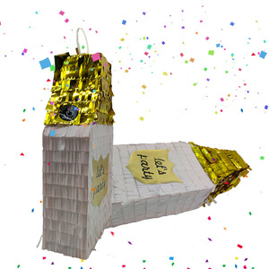 Piñata <span class=keywords><strong>de</strong></span> Botella <span class=keywords><strong>de</strong></span> Discoteca con Diseño Personalizado OEM, Piñata Divertida para Fiestas <span class=keywords><strong>de</strong></span> <span class=keywords><strong>Verano</strong></span>, con Confeti - Product Image 1