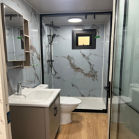 Maisons conteneurs économiques, extensibles, respirantes, certifiées ISO 9001, 20 pieds, 40 pieds, mobiles, modulaires, en panneaux sandwich, appartement, mini-maison