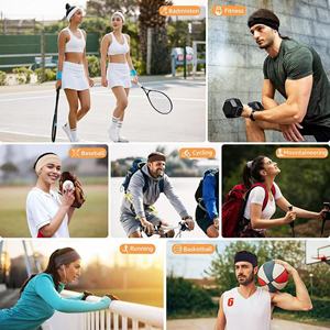 ที่คาดผมกีฬาสำหรับออกกำลังกาย โยคะ วิ่ง เทนนิส แบบขายส่ง ปรับแต่งได้ สำหรับผู้ชายและผู้หญิง ซับเหงื่อ ใช้ล้างหน้าได้ - Product Image 4