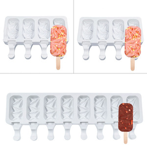 D5002 8 Cetakan Aromaterapi 3D Dekorasi Resin, Es Krim Berlian Kombinasi Es Krim Es Loli Jelly - Product Image 2