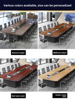 Table de conférence HYZ-239X, moderne, simple, grande, de type panneau, pour salle de réunion, réception, formation, mobilier de bureau, capacité de 20 personnes ou plus