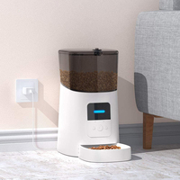 Distributeur Intelligent pour Animaux Tuya Chien Chat, Commande à Distance par Application Mobile Wifi, Distributeur Automatique avec Microchip et Réservoir de 6L