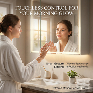 Interruttore Sensore <span class=keywords><strong>a</strong></span> Sfioramento Senza Contatto per <span class=keywords><strong>Specchio</strong></span> LED DC12V 1A 12W con Alimentazione AC 85-245V - Product Image 4