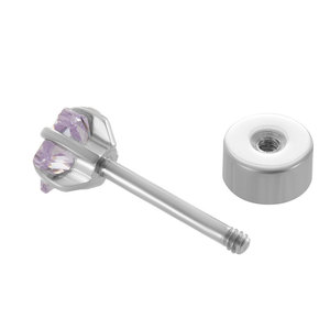 Fashion 316L Stainless Steel Fine <b>Stud</b> Earrings Zircon Jewelry Flat Back <b>Titanium</b> Steel Pushpin Earrings for Women - Product Image 4