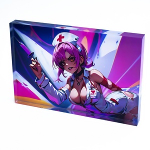 Hanxin Anime phim hoạt hình anime lấy cảm hứng từ khối hiển thị thẻ, Vỏ Acrylic chất lượng cao ODM 100 chiếc + gạch Acrylic tùy chỉnh - Product Image 1