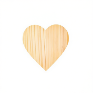 Tavola di Legno a Forma di Cuore Ilan 8x0,5 Cm per Decorazioni Fai-da-Te - Product Image 1