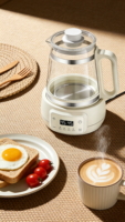 Pot électrique multifonctionnel de 1,5 L pour infuser du thé avec contrôle de température constant - Pot de conservation de la santé en verre