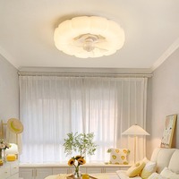 Lampu Kipas Angin Plafon Nordic Bubble Modern Minimalis Bentuk Awan untuk Kamar Tidur, Ruang Tamu, dan Kamar Anak