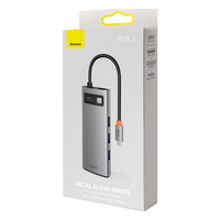 Station d'accueil et concentrateur USB-C 5-en-1 et 8-en-1 en aluminium métallique 5 Gbps