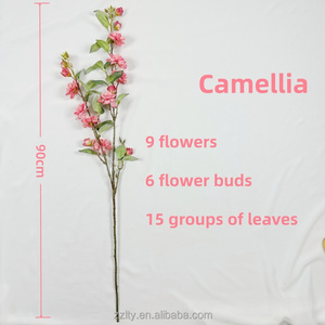Flores de Camelia Artificiales al por Mayor <span class=keywords><strong>LYT</strong></span> para Jardinería, Decoración de Terrazas y Recuerdos de Boda - Product Image 2
