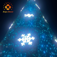 ANPU IP65 PVC Künstlicher Weihnachts baum Riesige LED beleuchtete Neujahrs dekoration für die Weihnachts dekoration im Freien