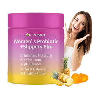 Compléments végétaliens en gros, gommes probiotiques pour femmes, prébiotiques, vitamines, ananas, marque privée, gommes probiotiques à l'orme glissante - Product Image 1