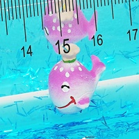 Règle aquatique en plastique PMMA acrylique en forme de triangle de 19 cm avec paillettes, sable mouvant, bulles liquides, huile, eau bleue