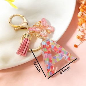 Pendentif polyvalent tendance en alliage, motif papillon et alphabet, idéal pour porte-clés et sacs – Nouvelle collection très prisée - Product Image 5