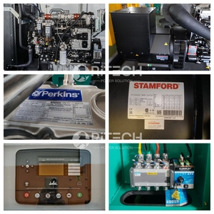 Groupe électrogène diesel industriel silencieux Perkins sur mesure 30 kW 50 kW 100 kW 200 kW, génération d'<span class=keywords><strong>électricité</strong></span> à énergie illimitée, portable avec ATS - Product Image 3