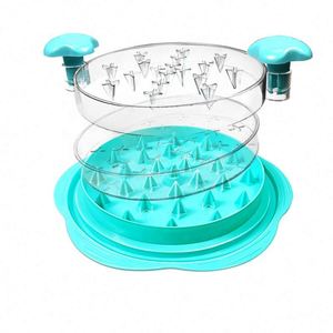 เครื่องมือฉีกเนื้อสำหรับของขวัญส่งเสริมการขาย - เครื่องฉีกไก่ปลอดสาร BPA พร้อมแปรง ส้อม และด้ามจับกันลื่นอย่างดี - Product Image 3