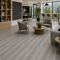 WYRAX 1524x180mm Planche flottante SPC Chêne Gris pour Espaces de Coworking et Espaces Partagés, Couche d'usure 0,5mm, Système de Clic 6mm pour Intérieur